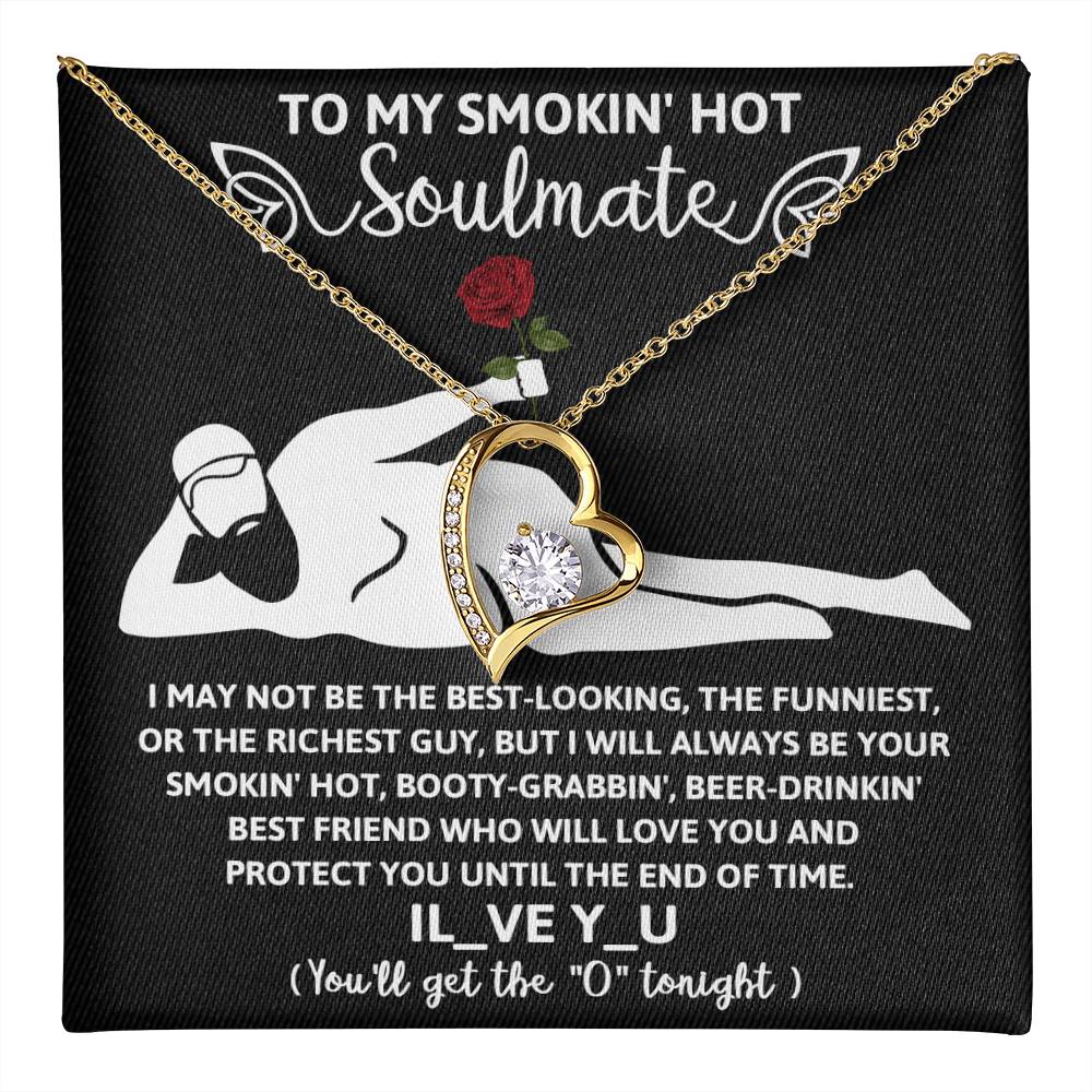 Funny Naughty Message To My Hot Smoking Soulmate Necklace Women Men Anniversary Valentine To Wife From Husband Birthday Gift Ideas Wedding New Baby