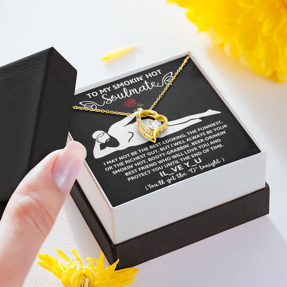 Funny Naughty Message To My Hot Smoking Soulmate Necklace Women Men Anniversary Valentine To Wife From Husband Birthday Gift Ideas Wedding New Baby