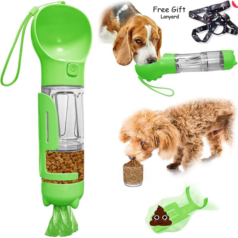 Multifunctional Dog Water Bottle: Keep Your Pet Hydrated and Well-Fed on the Road